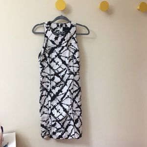 Cynthia Rowley Black and White Linen Dress